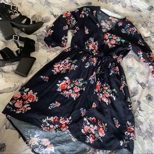 BAND OF GYPSIES | floral wrap dress